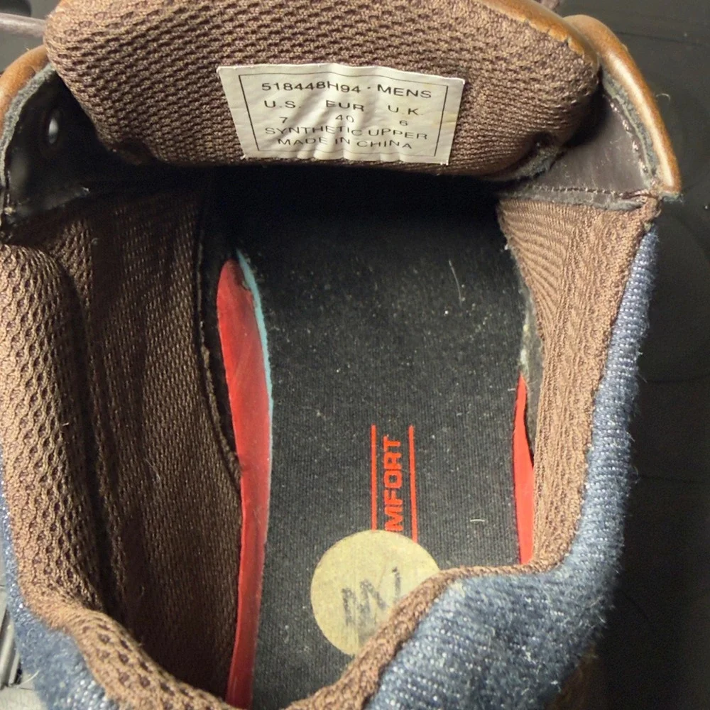 Levi's 518448H94 Low Top Boots Mens Size 7 Brown Good Moc Toe Rugged Lace Up